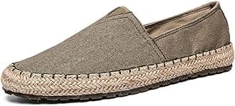 CASMAG Men's Fashion Casual Cloth Shoes Canvas Slip-on Loafers Espadrille Leisure Walking Sneakers Moccasins Boat Shoes