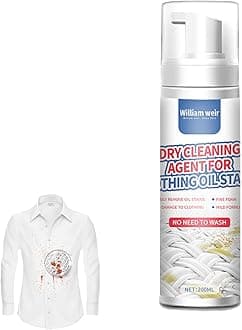 200ml dry cleaning spray for clothes | dry foam cleaner | dry foam cleaner decontamination effect, Downwear Dry Cleaning Agent, O ne Wipe to Cleaning Wash Free Spray, for furniture fabric cleaner