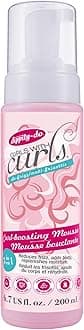 Dippity Do Girls with Curls Curl Enhancing Mousse - Lightweight 3-in-1 Defining Mousse for Curly and Wavy Hair - Hibiscus and Olive Oil for Frizz Free and Bouncy Curls - 200 mL/6.7 fl oz