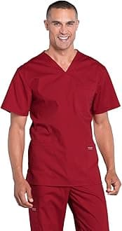 CHEROKEE WW Professionals WW695 Men's V-Neck Top