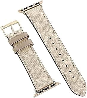 Sidart Luxury Soft Designer Leather Band Compatible with Apple Watch Series Ultra 9 8 7 6 5 4 3 2 1 SE, 38mm 40mm 41mm 42mm 44mm 45mm 46mm 49mm Single Tour for Women and Men