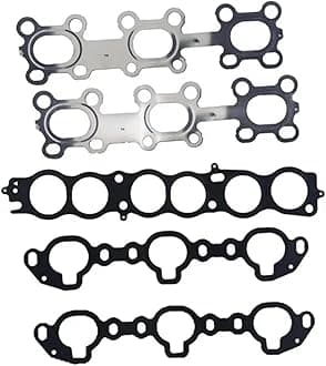 Compatible With VQ23DE VQ23 J31Z 2.3L V6 24V Rocker Cover Gasket Engine Rebuild Kit Engine Auto Engine Gasket(Intake And Exhaust)