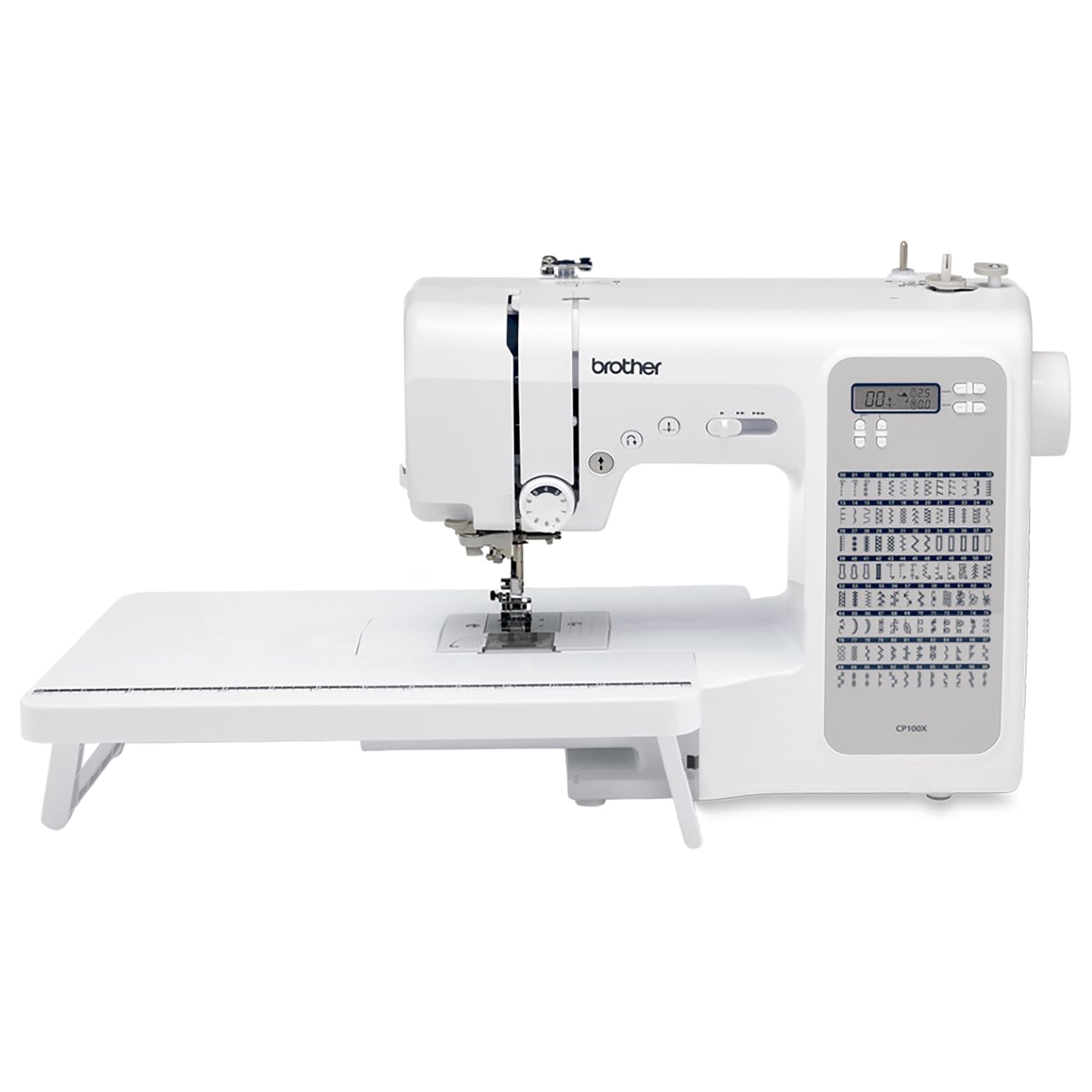 CP100X Computerized Sewing and Quilting Machine, Metal, White