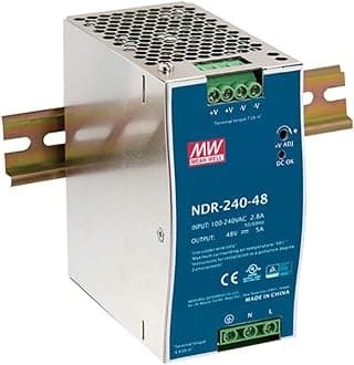 LINOVISION MEAN WELL NDR-240-48 NDR-240 Series 240 W Single Output 48 V PFC DIN Rail Power Supply - (S)