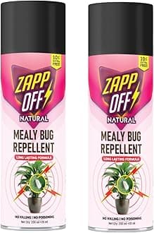ZappOff Mealy Bugs Repellent Spray for Plants | Natural Germs Repellent | Chemical-Free Formula | Promotes Plant Growth | Indoor & Outdoor Plants | 200 ML (Asia's First Repellent Spray)