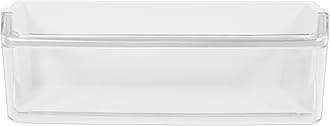 KUAFU AAP73252302 Replacement Refrigerator Door Shelf Bin Compatible with LG Kenmore/Sears Refrigerator Freezer Bin White+Clear+Silvery