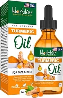 Turmeric Oil – Dark Spot Facial Serum for Face & Body – Natural Skin Brightening Serum & Hyperpigmentation Treatment – Turmeric Glow Serum Cleanses, Fights Acne, Evens Tone, Scars – for All Skin Types