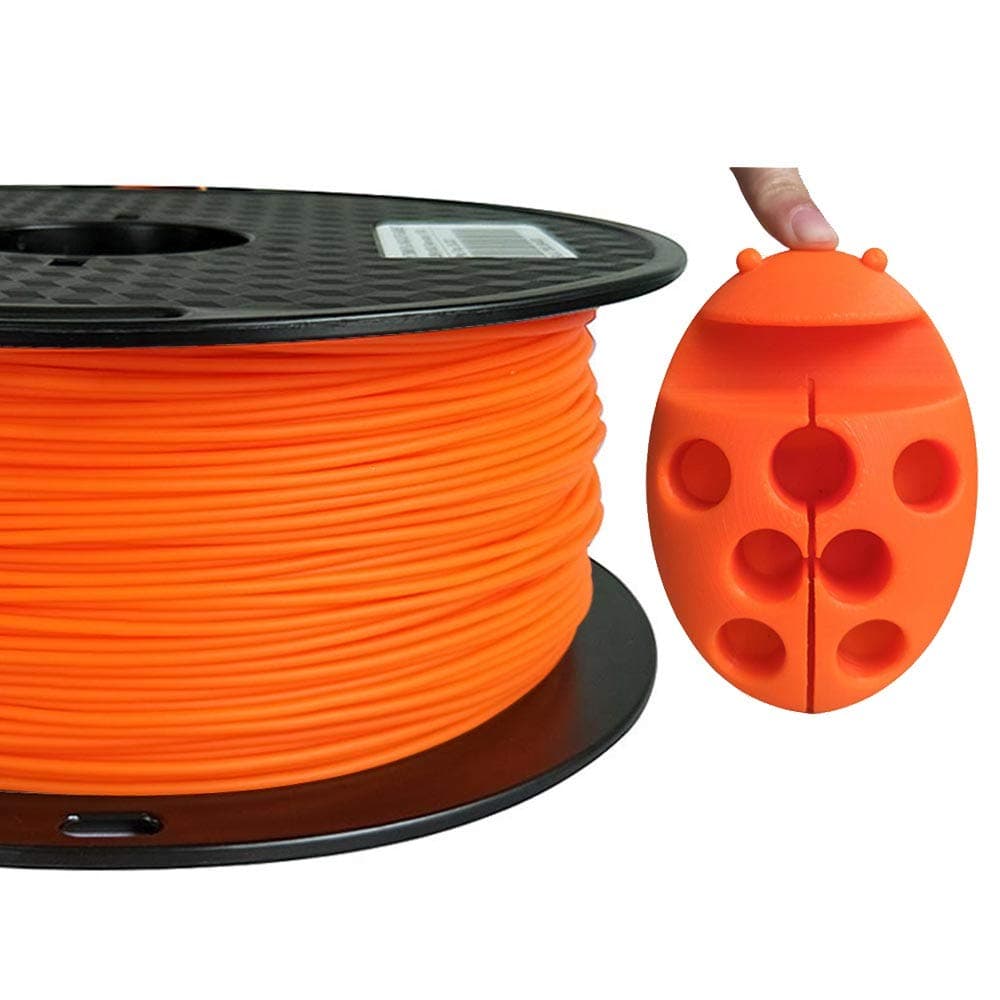 CC3D PLA Max PLA+ Filament 1.75 mm 3D Printer Filament 1KG 2.2LBS Spool 3D Printing Material Strength Than Normal PLA Pro Plus Filament (Flame Orange)