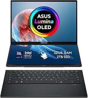 ASUS Zenbook Duo 14 OLED UX8406CA laptop | 14.0" 120Hz 3K dual-touchscreen | Intel Core Ultra 9-285H | 32GB RAM | 2TB SSD | Detachable keyboard | Windows 11