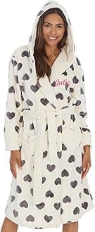 Style It Up Personalised Womens Robe Dressing Gown - Super Soft and Warm Fleece Bathrobe - Ideal for Gifting - Available in Range of Sizes and Colours