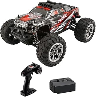 RC Cars 2.4Ghz 1/16 Scale Remote Control Truck, 4WD High Speed 33 KM/h Remote Control Buggy All Terrains Electric Toy Off Road RC Car Vehicle Truck Crawler for Kids Adults Birthday Gift