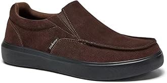 OrthoComfoot Men's Orthopedic Slip-On Loafers Walking Shoes: Casual Canvas Plantar Fasciitis Loafers with Arch Support, Comfortable Orthotic Shoes for Foot and Heel Pain Relief