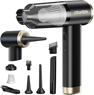 Portable Cordless Vacuum Cleaner for Car, Powerful Suction 15000Pa, High Power, Mini E Home, Office, Desk, Computer, Keyboard Cleaning