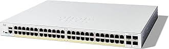 Catalyst 1300-48P-4G Managed Switch, 48 Port GE, PoE, 4x1GE SFP, Limited Lifetime Protection (C1300-48P-4G)