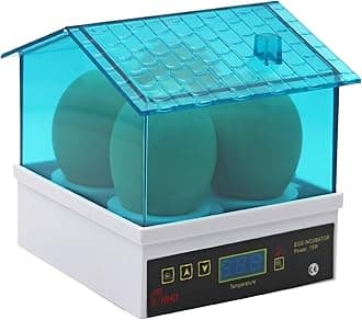 4 Egg Incubator for Incubation Chicken Poultry Mini Case with Professional Digital Automatic Humidity Control for Hatching Duck Bird Quail Goose Turkey Eggs