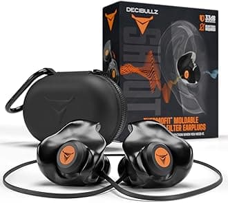 Decibullz Percussive Moldable Earplugs for Hunting & Shooting, Gun Range Hearing Protection for Shooters, Reusable Ear Plugs for Shooting Range