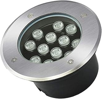 Outdoor Ground Light LED Buried Lights IP66 Waterproof Recessed Underground Light AC85-265V for Garden, Yard, Walkway, Pathway, Patio, Lawn Decoration Landscape Lights(Purple,9W)