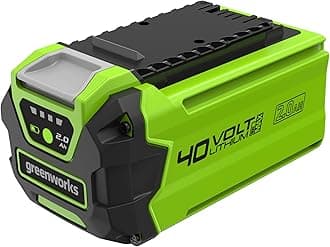 40V 2.0Ah Lithium-Ion Battery (Genuine Greenworks Battery / 75+ Compatible Tools)