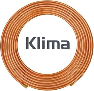 Klima Soft Copper Coil Refrigeration Line - Flexible Soft Pipe for HVAC Systems (5/8)
