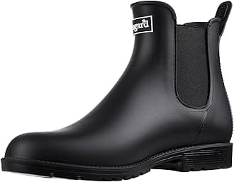 Asgard Women's Short Rain Boots Waterproof Ankle Chelsea Booties