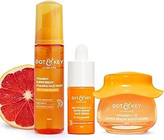Vitamin C + E Skin Care Combo | Foaming Facewash 80ml, Serum 30ml, Moisturizer 60ml