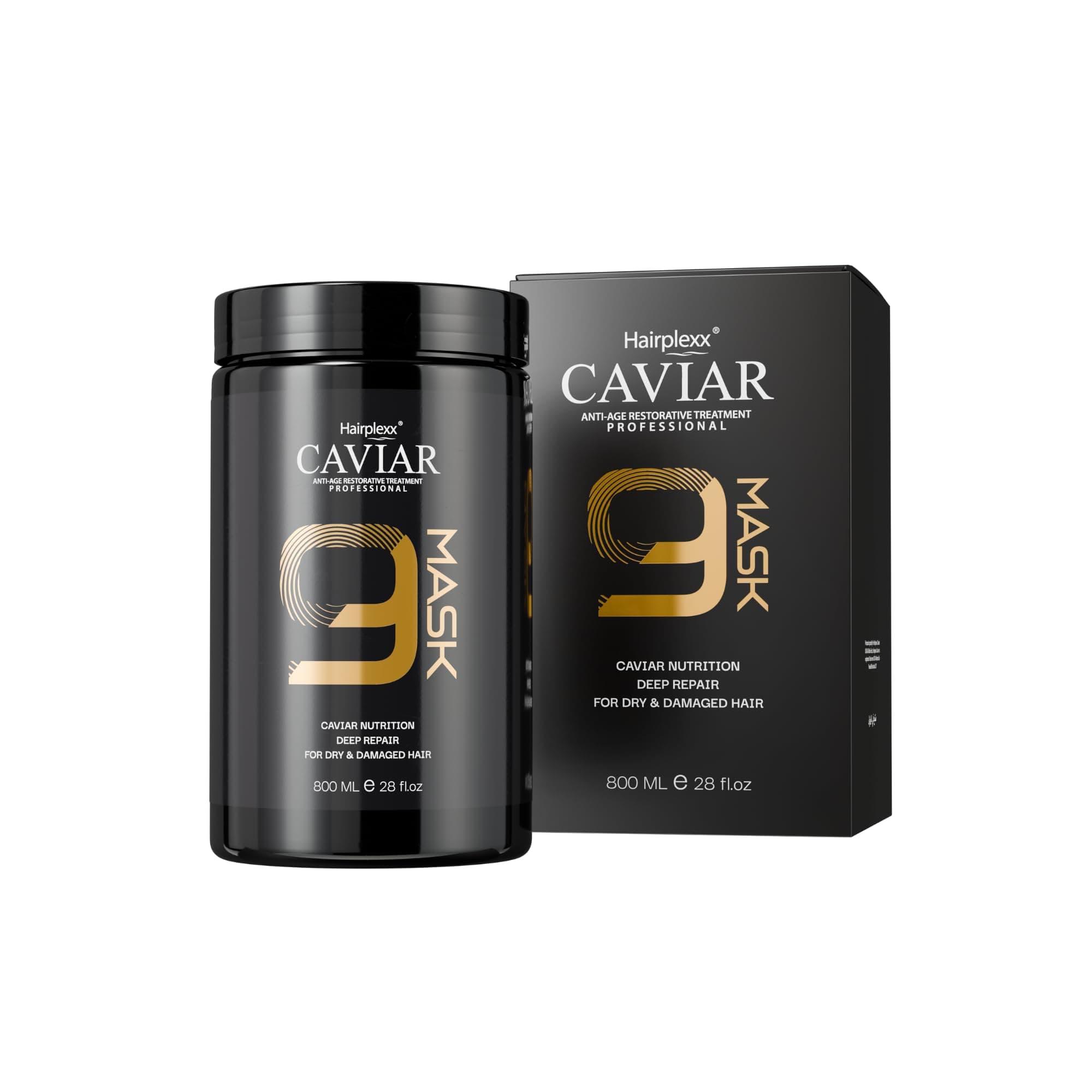 – Hairplexx Caviar Anti-Age Restorative Treatment Professional 9mask 800 ml