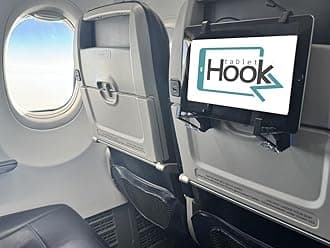 TabletHookz v3. Tablet/iPad Holder for The Plane Train and car. Hands-Free. Mount Your Device securely at Eye Level. Create Your own Inflight Entertainment While Keeping Your Device Safe and Secure.