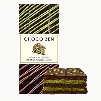 – Choco Zen Premium Dubai Chocolate Pistachio Kunafa Bar (100g, Dark Chocolate) – Luxury Dessert, Gourmet, Rich with Premium Roasted Pistachio & Crispy Kunafa, Dubai Chocolate Gift