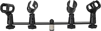 1-to-4 Mic Mount Bar with Standard 5/8-Inch Thread Suitable for Most Microphone Stands Boom Arms (GFWMIC1TO4)