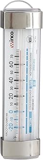 Winco Refrigerator/Freezer Thermometer with Suction Cup, 3-1/2-Inch by 1-1/8-Inch