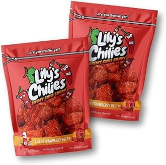 Lilys Chilies, Sour and Chili Chewy Candy (Chili Strawberry Belts)