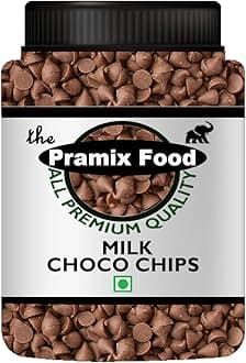 - Pramix Milk Chocolate Chips, Choco Chips For Cake Decoration,Baking,Ice Cream (Milk Choco Chips) - 200g