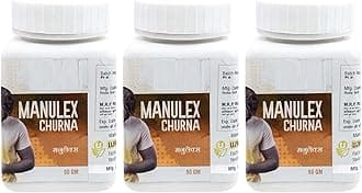 Manulex churna Pack of 3 I Fast Relief Laxative I Ayurvedic Colon Cleanser for Gut Health I for Fast Constipation Relief and Gastric Troubles I Regulates Bowel Movement