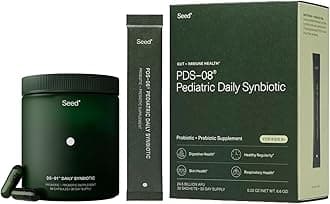 DS-01 Daily Synbiotic for Adults PDS-08 Pediatric Synbiotic for Kids Ages 3-17 - Prebiotics and Probiotics - 2-Piece Bundle