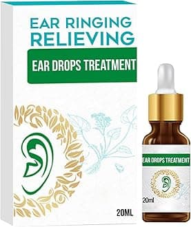 Tinnitus Ear Drops, Organic Ear Ringing Relieving Ear Drops, Relieves Ear Aches, Ear Drying Drops Ear Infection Treatment Ear Health Care for Adults Kids Swimmer 20ML