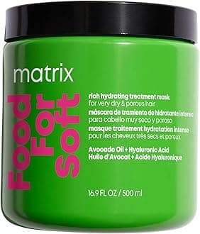 MATRIX Food For Soft Rich Hydrating Hair Mask - Deep Conditioner For Dry & Brittle Hair, Adds Shine & Softness, With Avocado Oil & Hyaluronic Acid, Replenishes Moisture