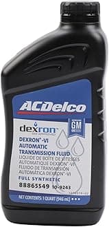 ACDelco GM Original Equipment 10-9243 (88865549) Dexron VI Full Synthetic Automatic Transmission Fluid - 1 qt