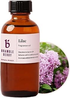 Bramble Berry Lilac Fragrance Oil 2 oz | Classic Floral Scent for Soap Making, Lotion, Bath Bombs, Candles & Perfume | Skin Safe, Vegan, Paraben & Phthalate Free, DIY Craft Essential