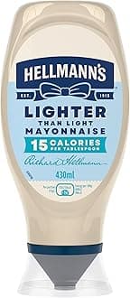 Lighter than Light Mayonnaise 100% recycled plastic bottle light mayo for sandwiches, wraps, and salads 430 ml