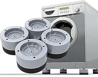 VazzLox Anti Vibration Pads for Washing Machine Washing Machine Feet Pads Shock Absorber Noise Cancelling Washing Machine Rubber Pads Washing Machine Anti Vibration Pad with Tread Grip