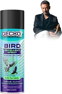 Gecko Bird Repellent Spray for Home & Office | Non-Toxic Pigeon Repellent | Safe Bird Control Solution | Only Repels | Easy-to-Use Spray - Pack of 1 (200 ML) - FORMULATION 20X