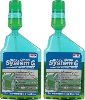 IFTEX® Clean System G Petrol Additive for All Petrol Cars (Pack of 2)(200 ml) / Petrol Fuel Treatment and Injector Cleaner for Cleaning deposits and Mileage Improvement for Petrol Cars (200 ml)
