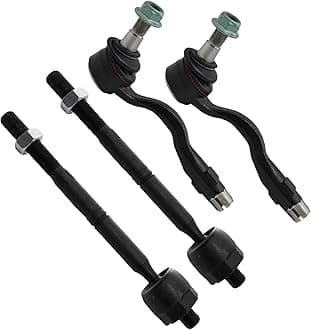 TRQ Front Inner and Outer Tie Rod Set 4 Piece Compatible with 2011-2017 BMW X3 15-18 X4
