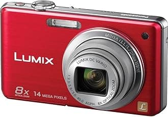 Panasonic Lumix DMC-FH20 14.1 MP Digital Camera with 8x Optical Image Stabilized Zoom and 2.7-Inch LCD (Red)