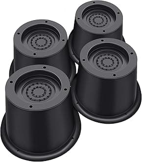 Round Bed Risers 2 inch Heavy Duty，Circle Furniture Risers for Chair Table and Desk Legs Elevation, Bed Lifts Risers(Pack of 4 Riser,Black)