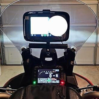 for MULTISTRADA 950 950S 1200S MTS 1200 1260 Enduro Motorcycle GPS Vehicle Mounts Smartphone Stand Holder w/ 22mm Bar, Anti-Vibration Phone Holder for Navigation