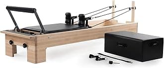 Balanced Body Studio Pilates Reformer with Sitting Exercise Box, Pilates Machine for Studio or at-Home Gym Equipment, Exercise Equipment for Fitness and Well-Being