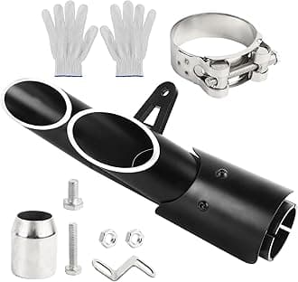 38mm-51mm Motorcycle Exhaust Tips 1.5-2" Motorcycle Muffer Grom Exhaust for Kawasaki Z650 ZX6R Honda CBR 500 300R Yamaha FZ1 250 300 Moto Dirt Bike Silencer Kit