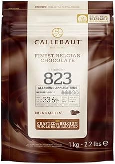 Callebaut No 823 Finest Belgian Milk Chocolate Callets Couverture 33.6% - 1Kg