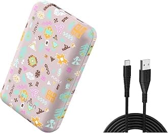 URBN 20000 mAh Nano USB Type-C Input Power Bank - Payal Singhal Edition (Pink) with USB to Type C Cable